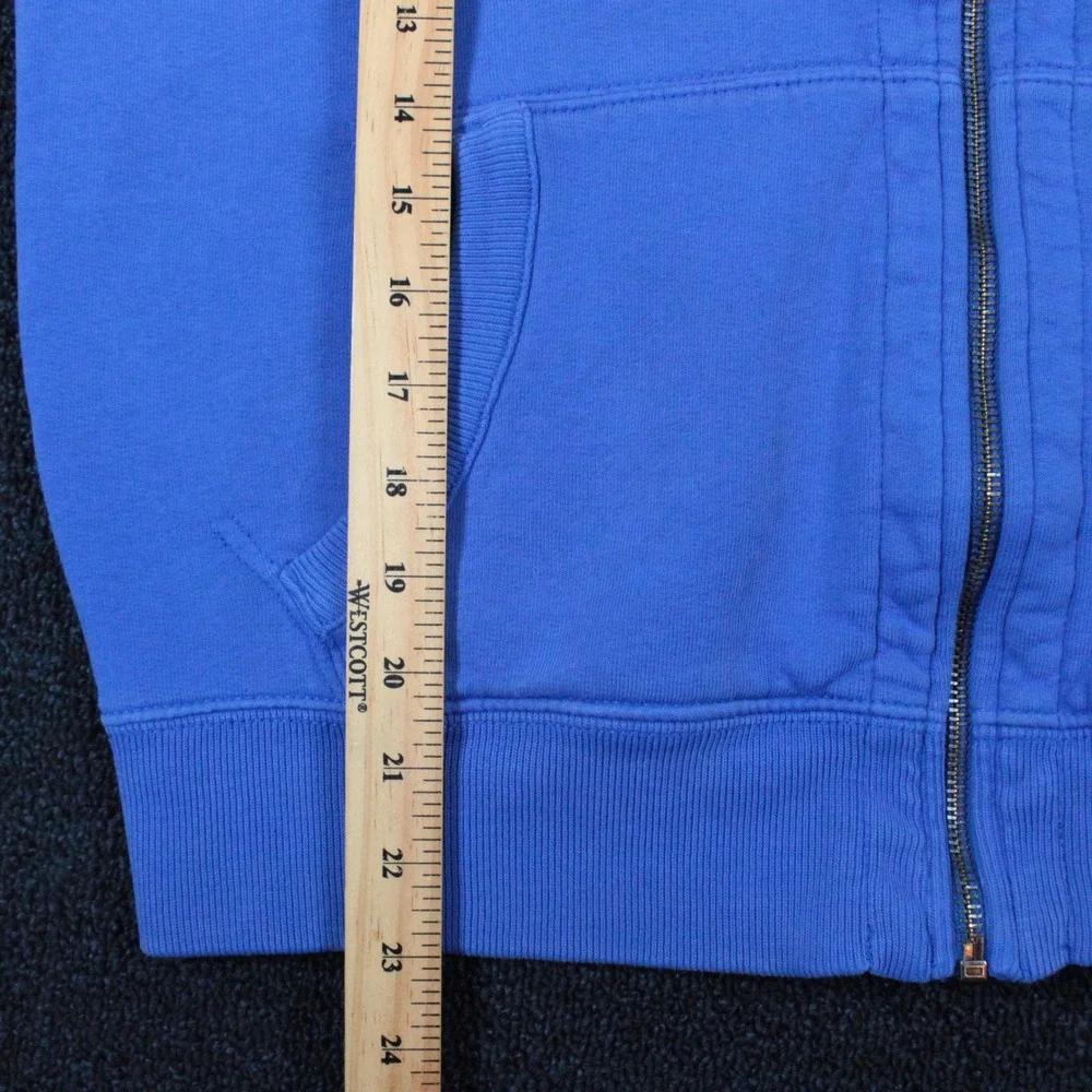 Polo Ralph Lauren Hoodie Mens Medium Full Zip Orange Pony Logo Cotton Fleece